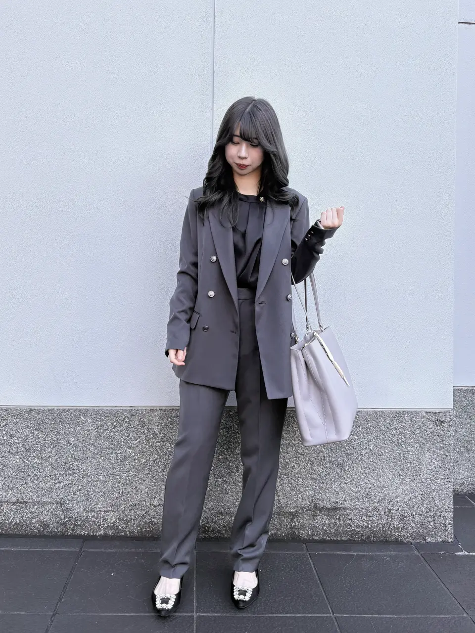 Mimi Special Collaboration】マシーンウォッシャブルテーパードパンツ