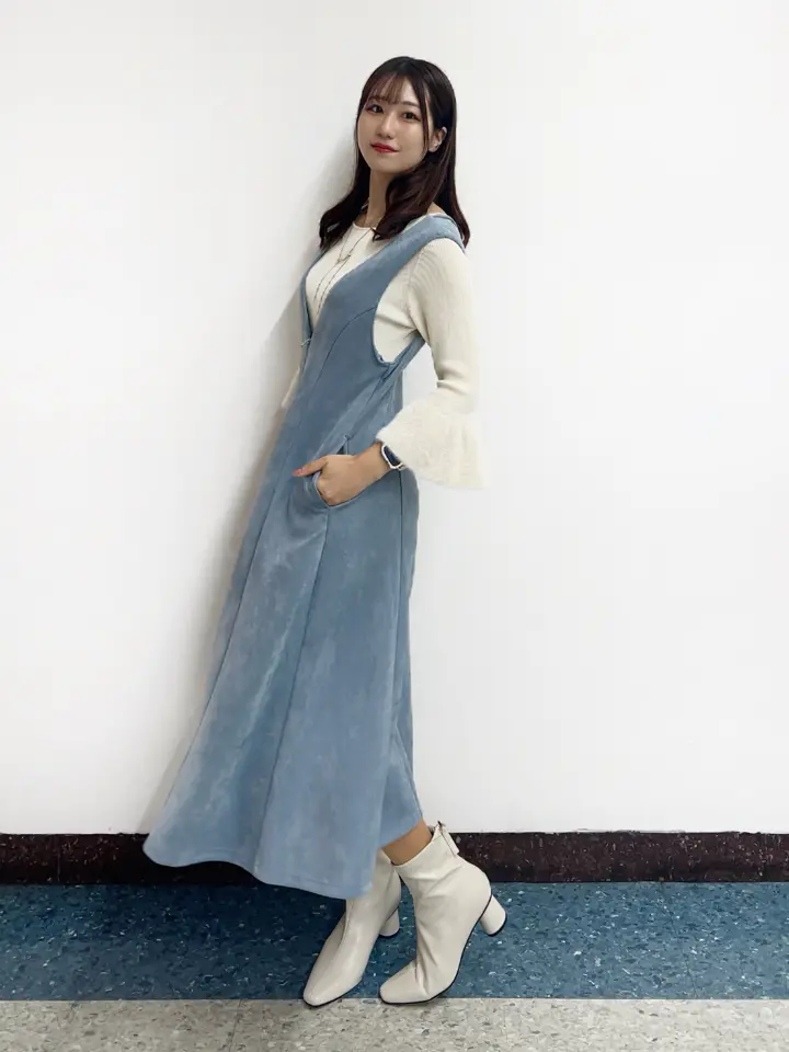 SALE】前後2wayフェイクスエード前ZIPフレアジャンスカ - 12Twelve