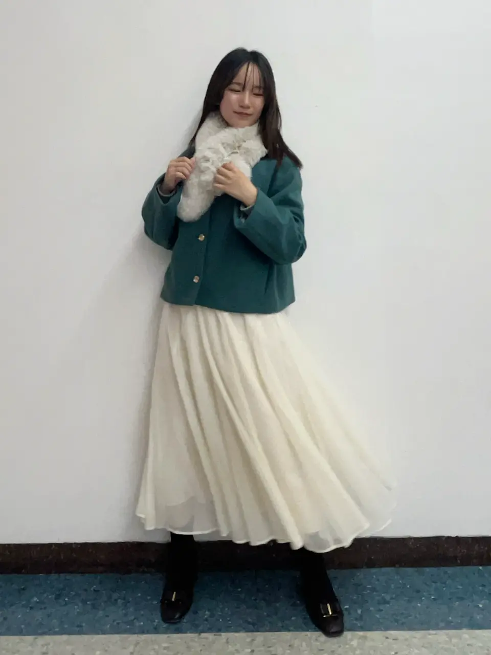 シャイニーシアーボリュームスカート - 12Twelve Agenda(トゥエルブ