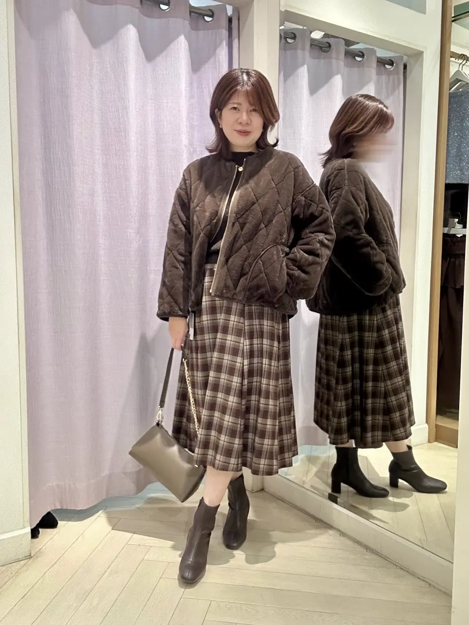 SALE】リバーシブルファーキルティングコート - 12Twelve Agenda