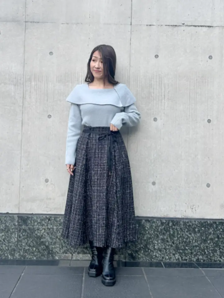 SALE】リボン付ツイードフレアスカート - 12Twelve Agenda(トゥエルブ