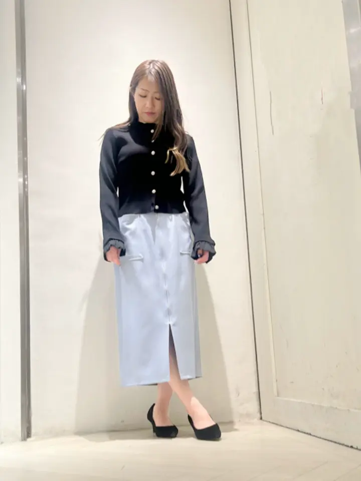 ソフトツイル両ポケタイトスカート - 12Twelve Agenda(トゥエルブ
