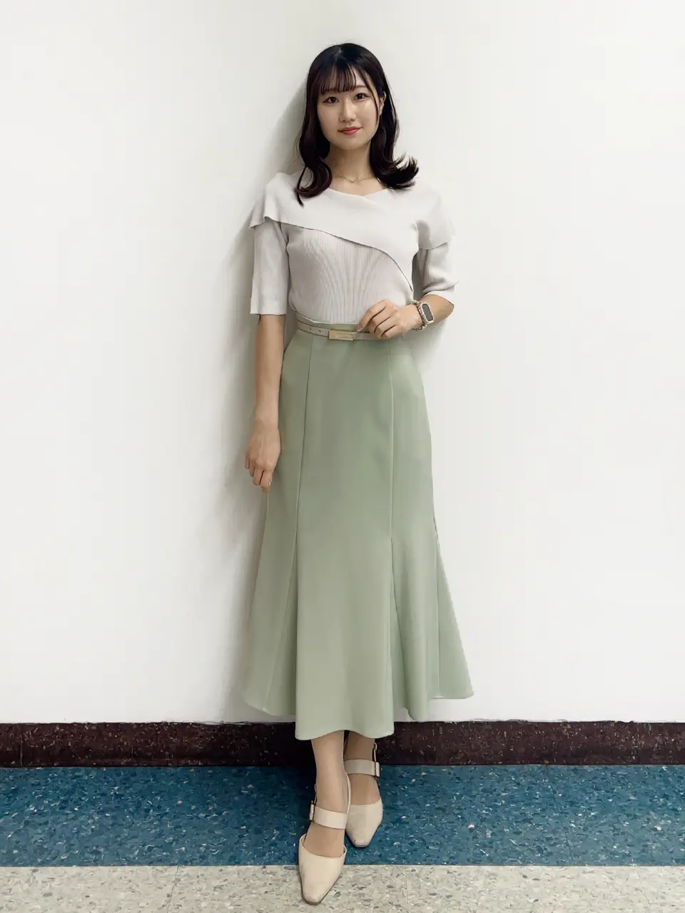 SALE】クロスアシメオフショル5分袖ニットプルオーバー - 12Twelve