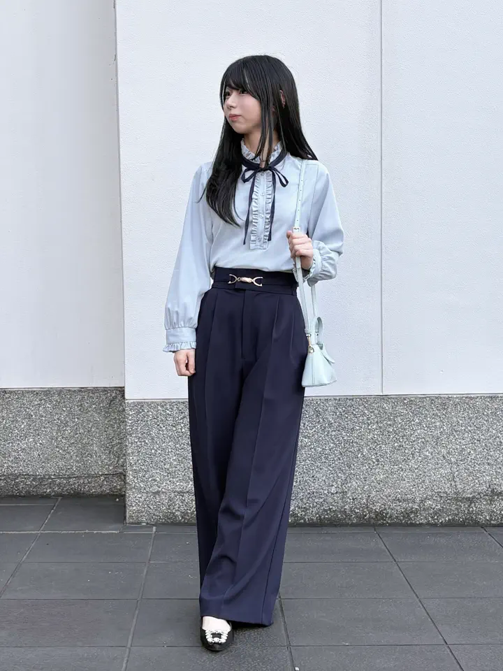 ベルト付ハイウエストパンツ - 12Twelve Agenda(トゥエルブアジェンダ