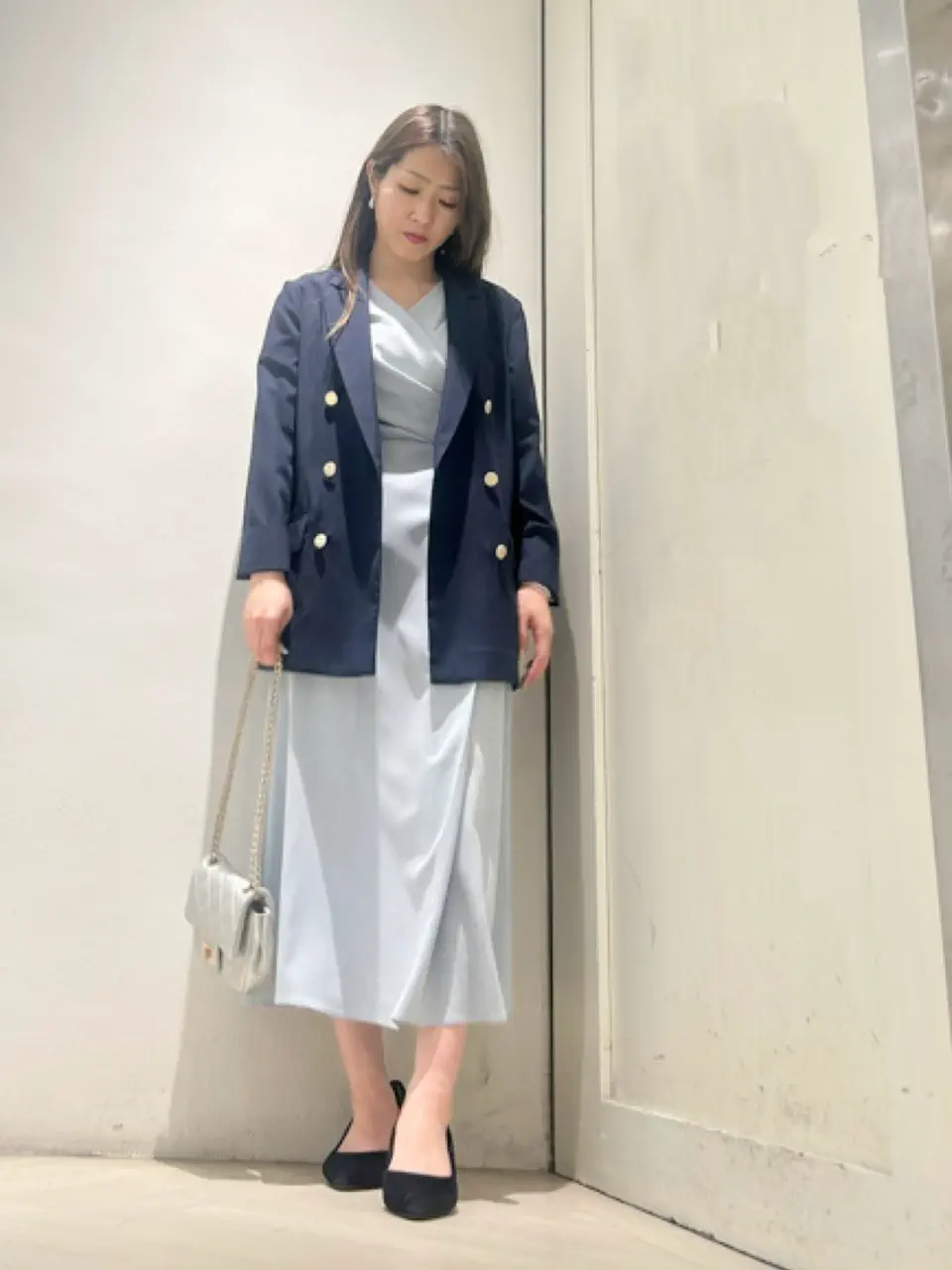 カシュクール風アシメデザインワンピース - 12Twelve Agenda