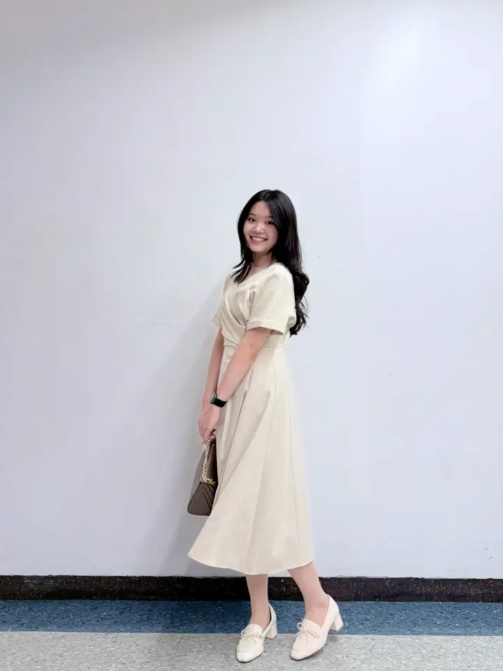 カシュクール風アシメデザインワンピース - 12Twelve Agenda