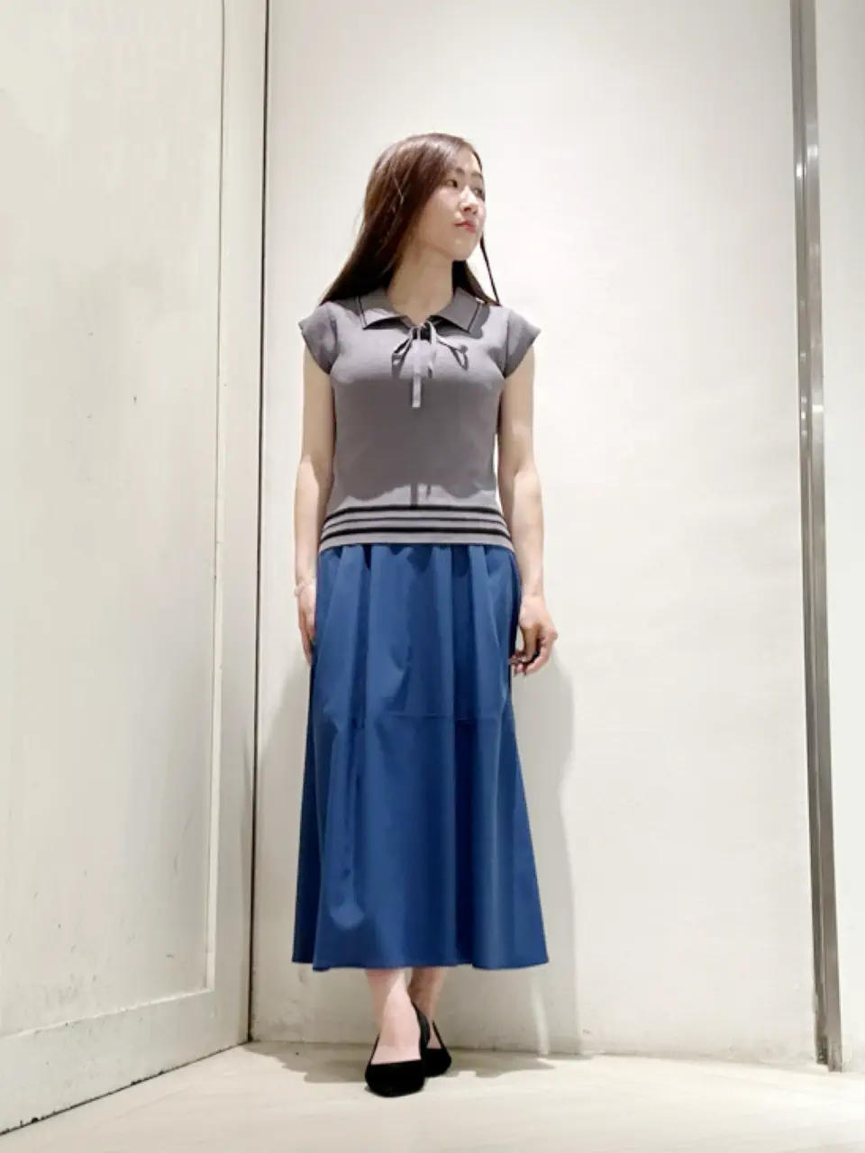 SALE】撥水タックフレアスカート - 12Twelve Agenda(トゥエルブ
