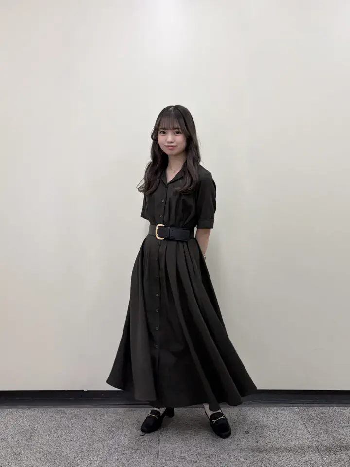 SALE】開襟ウエストタックシャツワンピース - 12Twelve Agenda
