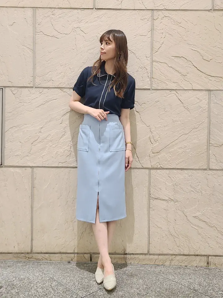 7/18(土)10:00～発売開始】【mimi Collaboration】配色サテンタック