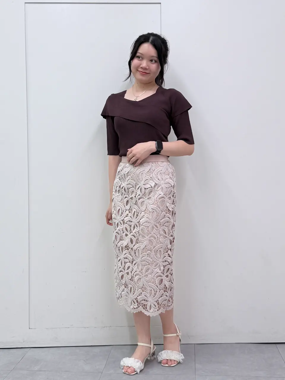 SALE】クロスアシメオフショル5分袖ニットプルオーバー - 12Twelve