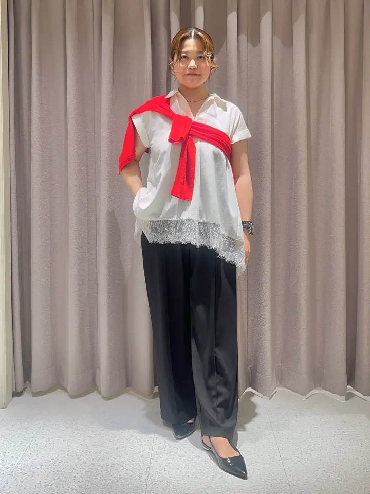 ウ*ー様 ドゥニーム　ストレートパンツ赤耳　w36 SALE】【撥水】セミワイドストレートパンツ - 12Twelve Agenda
