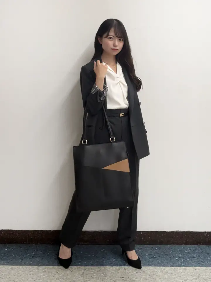 mimi Collaboration】PCケース付き配色縦型A4バッグ【9/4(金)20:00発売