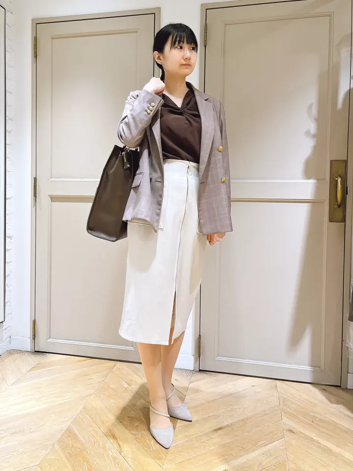 toujours 長袖ブラウス フレンチキスねじりVネック長袖ブラウス - 12Twelve Agenda(トゥエルブ