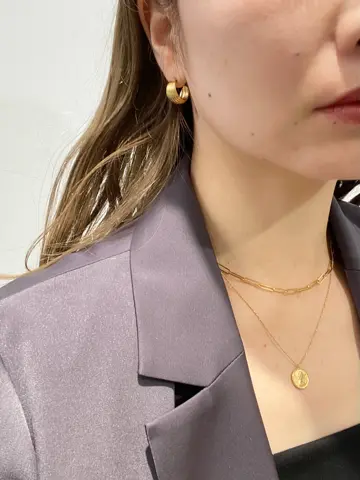 ベストセラー】〈K18GP〉12mmコインネックレス - 12Twelve