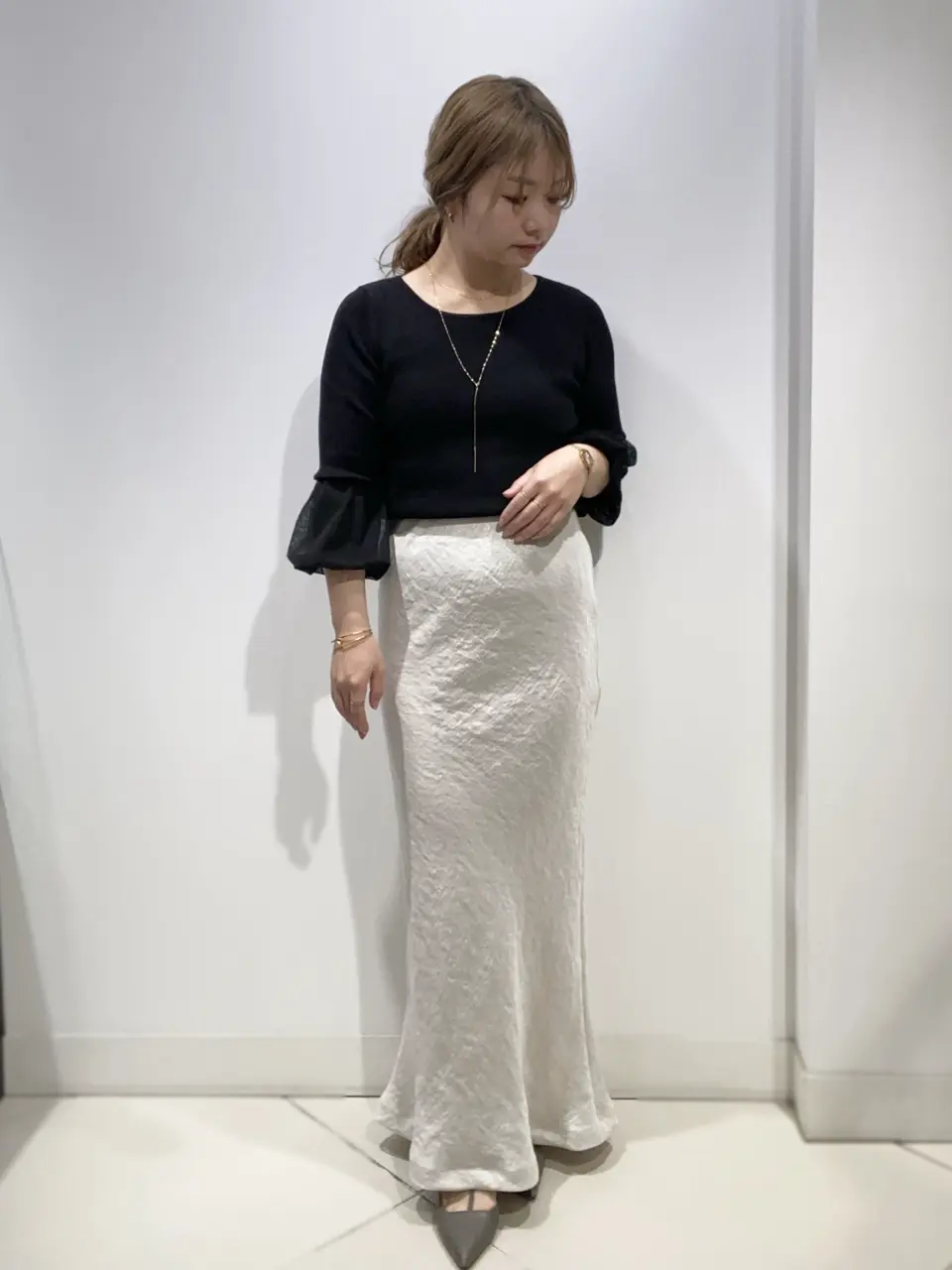 K18　エメラルド　２連ロングネックレス　２WAYデザインアレンジ K18 エメラルド 2連ロングネックレス 2WAYデザインアレンジ