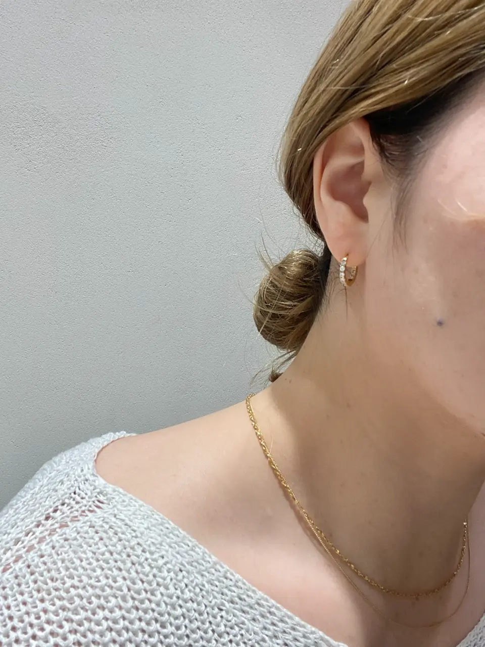 K18GP〉2連ツイストチェーンネックレス - 12Twelve Agenda(トゥエルブ