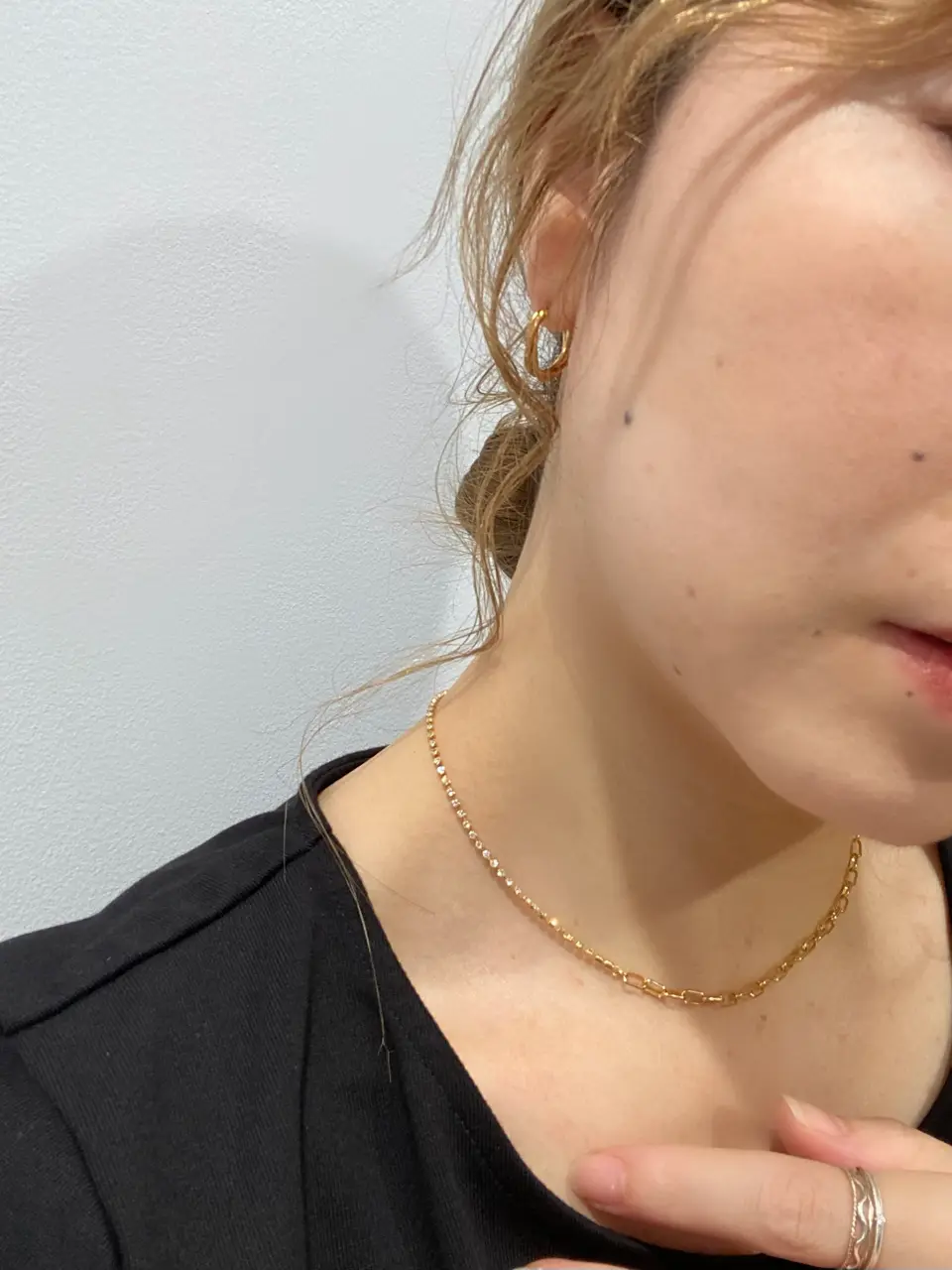 K18GP〉ダイヤラインMixチェーンネックレス - 12Twelve Agenda