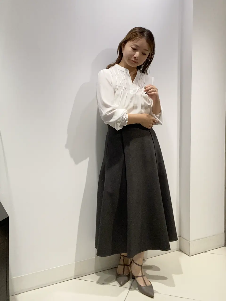 新色追加】パイピングフレアスカート - 12Twelve Agenda(トゥエルブ