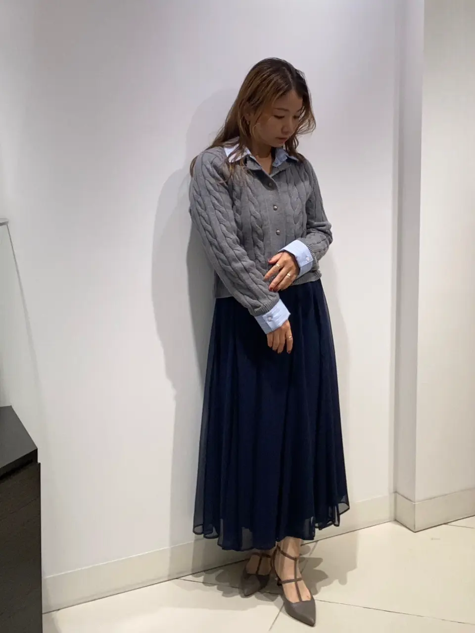 シャイニーシアーボリュームスカート - 12Twelve Agenda(トゥエルブ