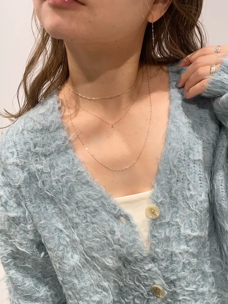 SV925〉ペタルチェーンY字ネックレス - 12Twelve Agenda