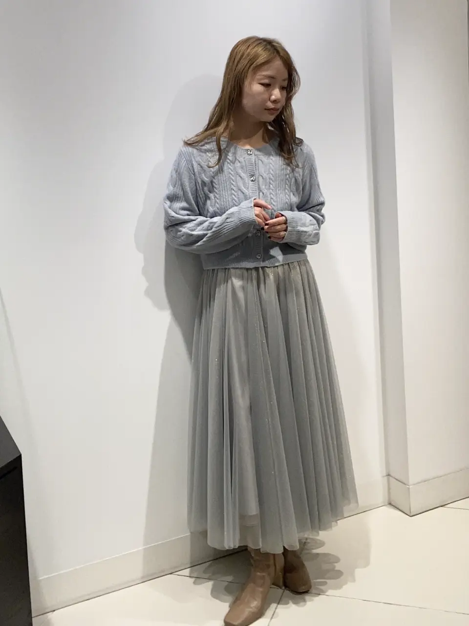 SALE】ラメチュールボリュームギャザースカート - 12Twelve Agenda