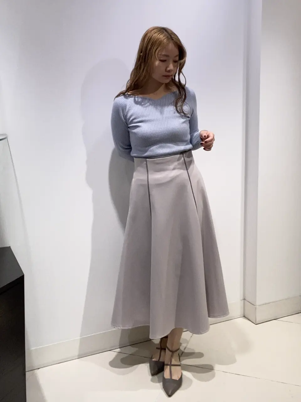 新色追加】パイピングフレアスカート - 12Twelve Agenda(トゥエルブ