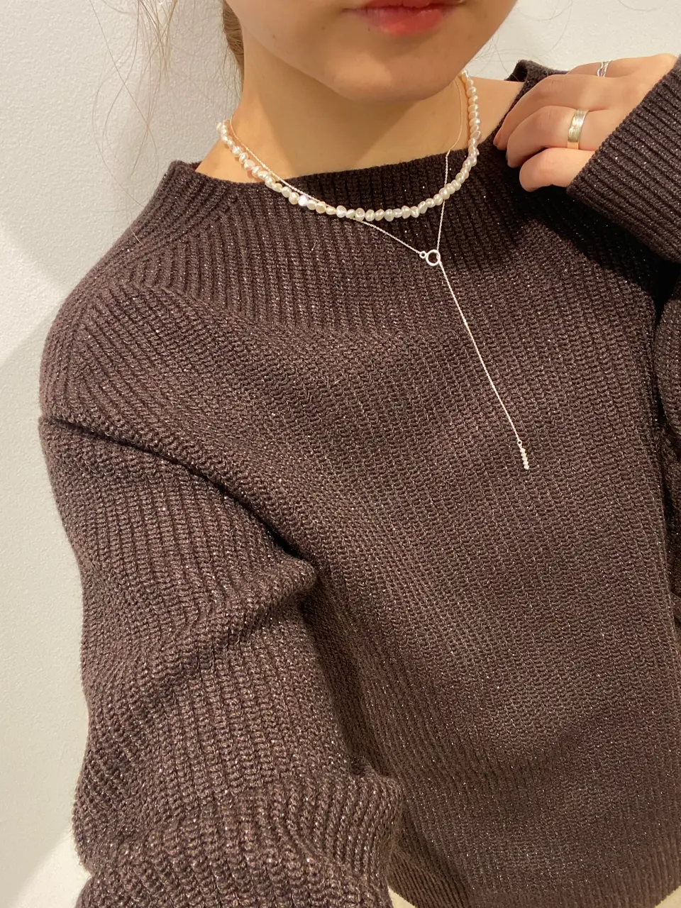 淡水パールショートネックレス - 12Twelve Agenda(トゥエルブ