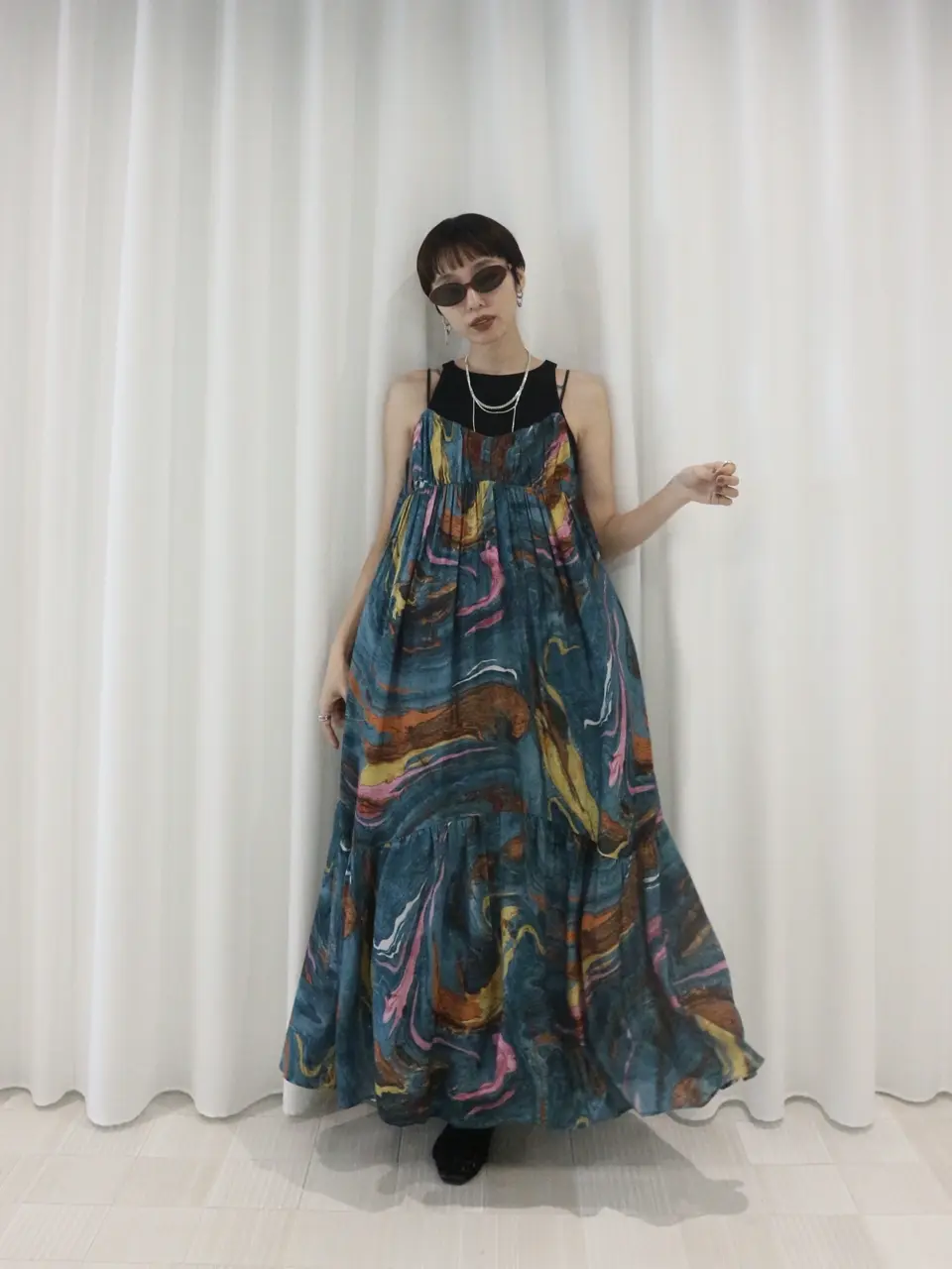 MEDI INDIAN POOL MARBLE DRESS