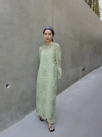 MEDI INDIAN BIG LACE DRESS