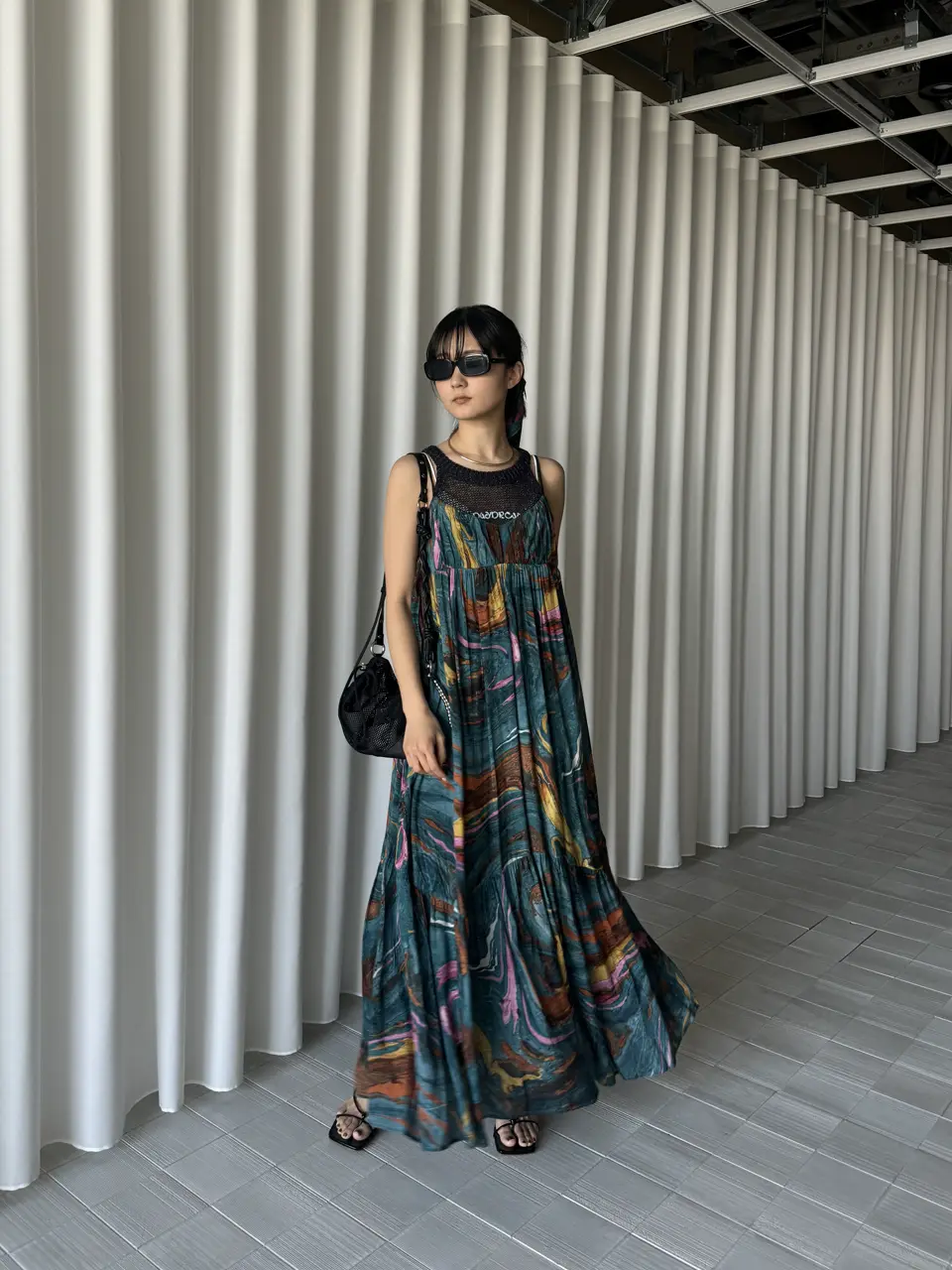 MEDI INDIAN POOL MARBLE DRESS
