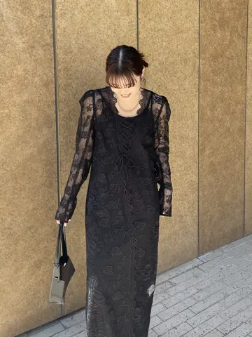 TABLE CROSS LACE UP DRESS
