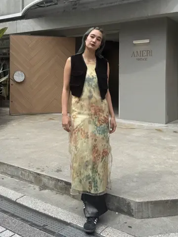 STAMP ART LAYERED DRESS