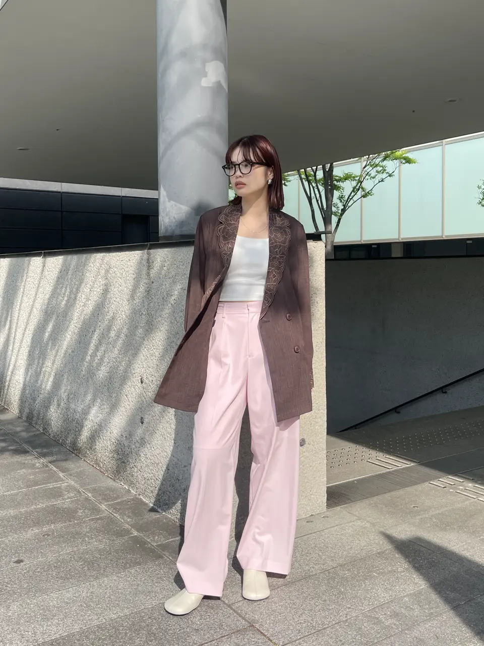 MEDI LACE EMBROIDERY COLLAR JACKET