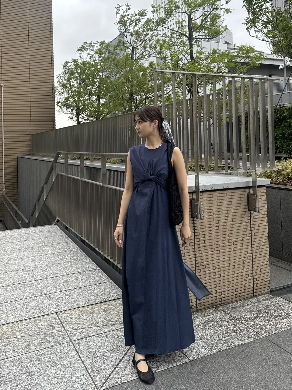 ワンピース Ameri MEDI WASHABLE WAIST ROLL DRESS セール】MEDI WASHABLE WAIST ROLL DRESS（ワンピース）｜Ameri