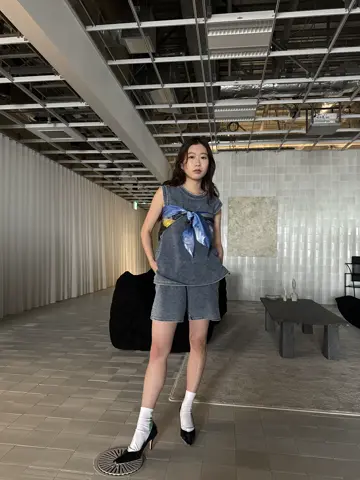 MEDI DENIM LIKE SHORT PANTS