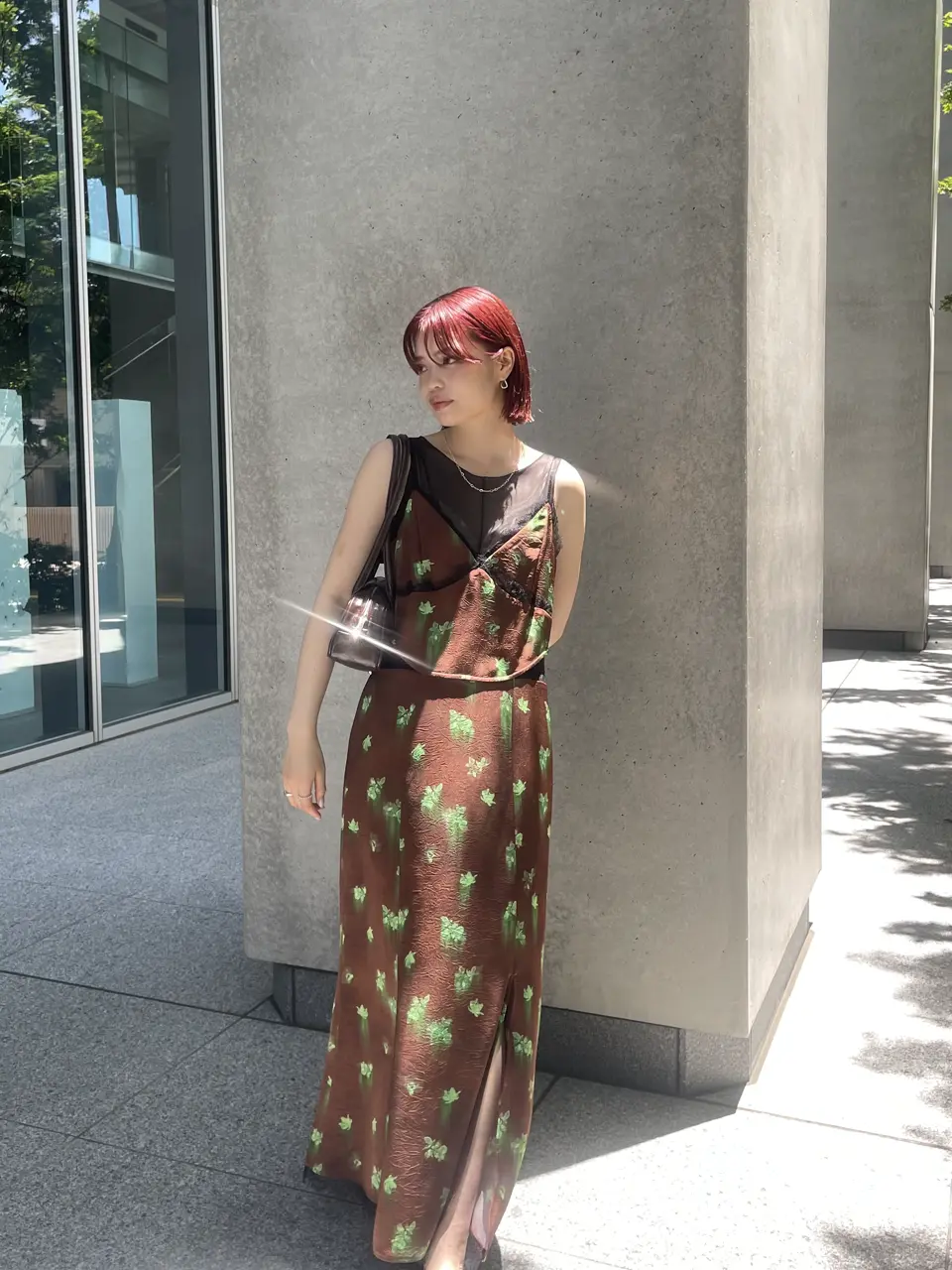 CLARA SATIN CAMI DRESS
