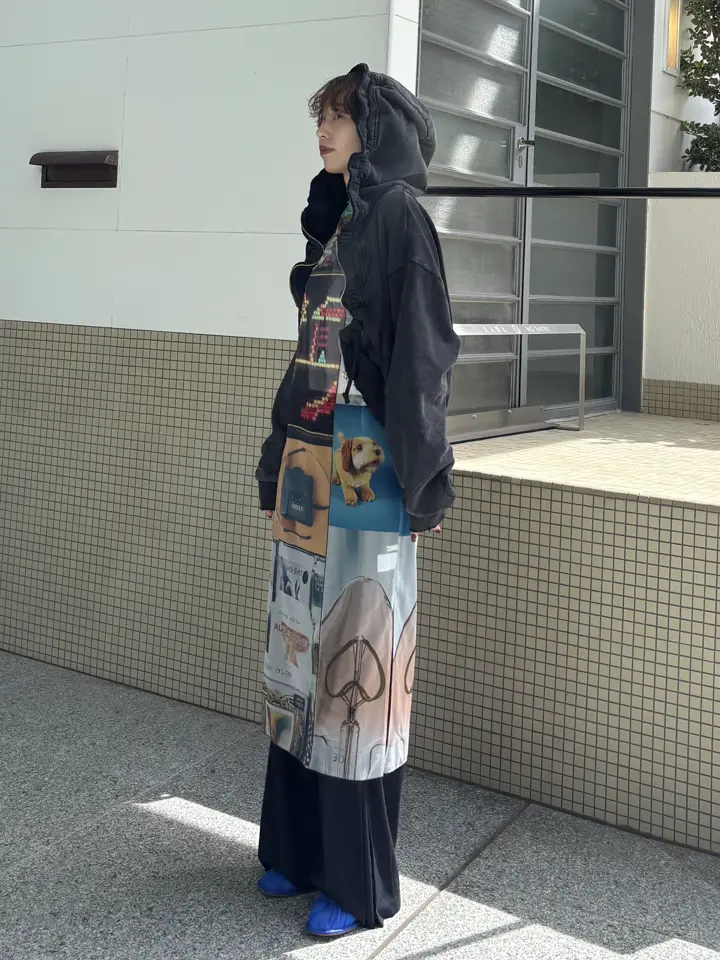 2WAY EMOTIONAL COLLAGE SHEER TOP