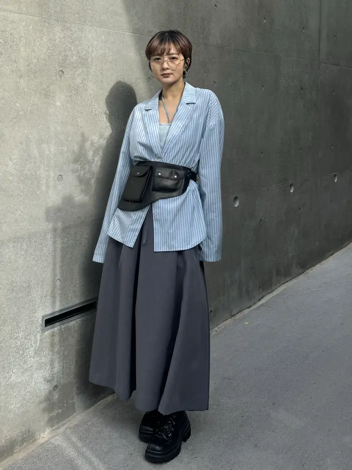 【お値下げ中】Flare skirt belt BELT SET TUCK FLARE SKIRT