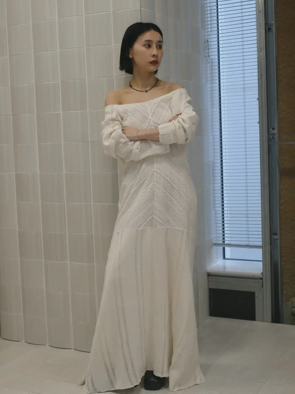 2WAY CRAFT MIX LACE DRESS