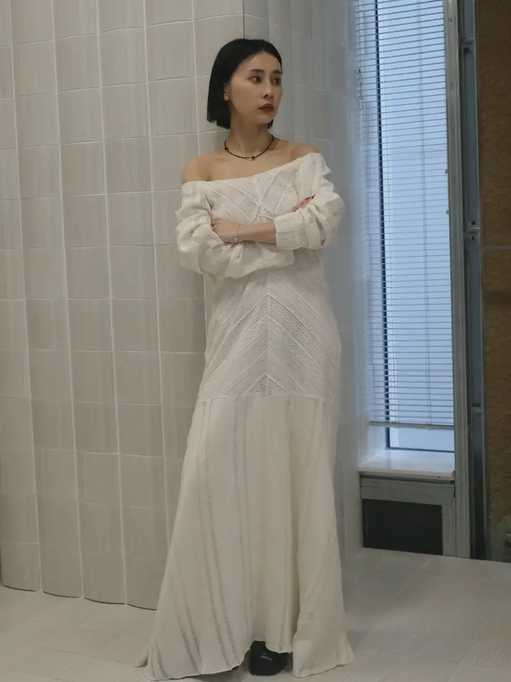 2WAY CRAFT MIX LACE DRESS