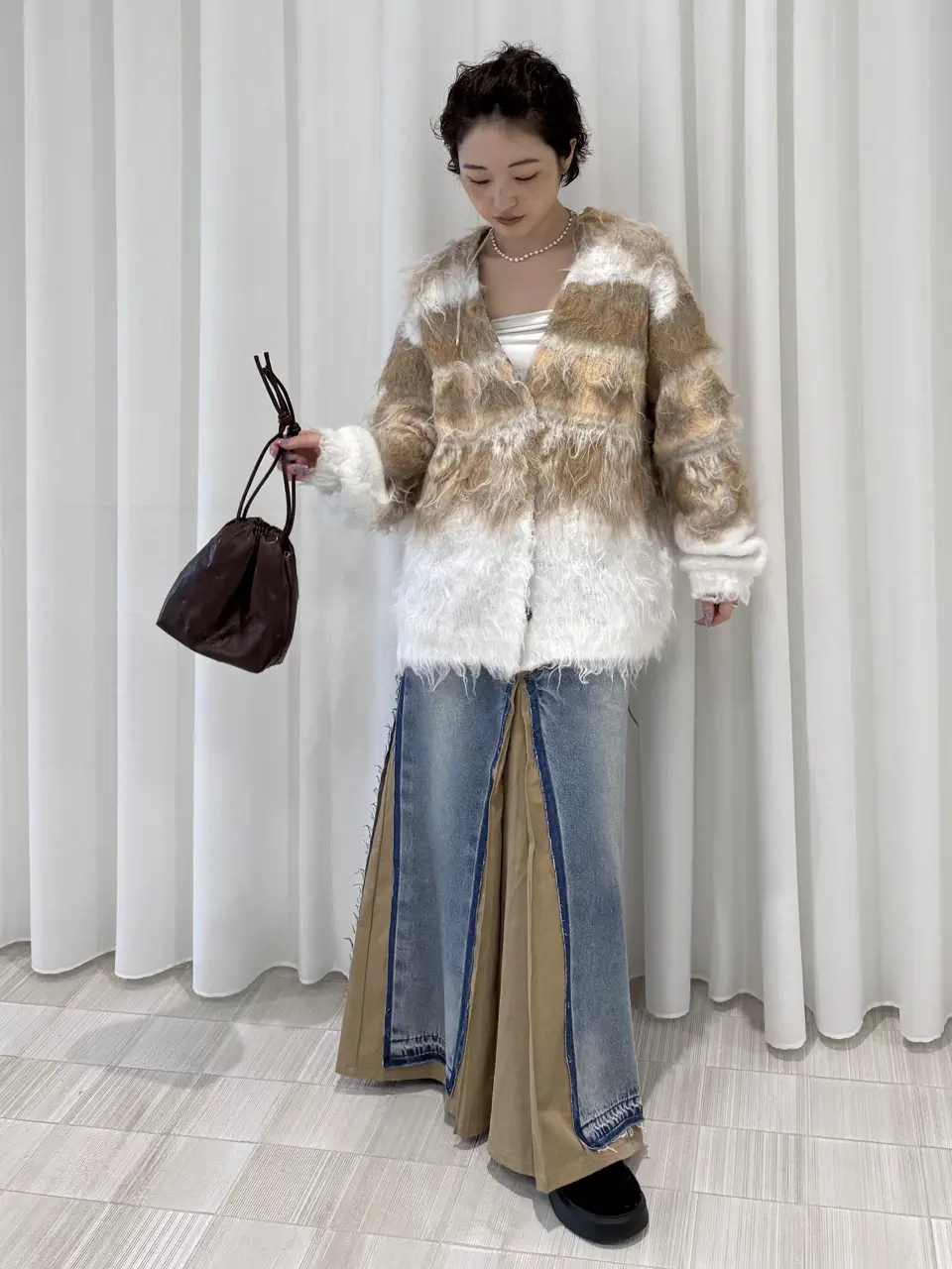 MONSTER SHAGGY LONG KNIT CARDIGAN