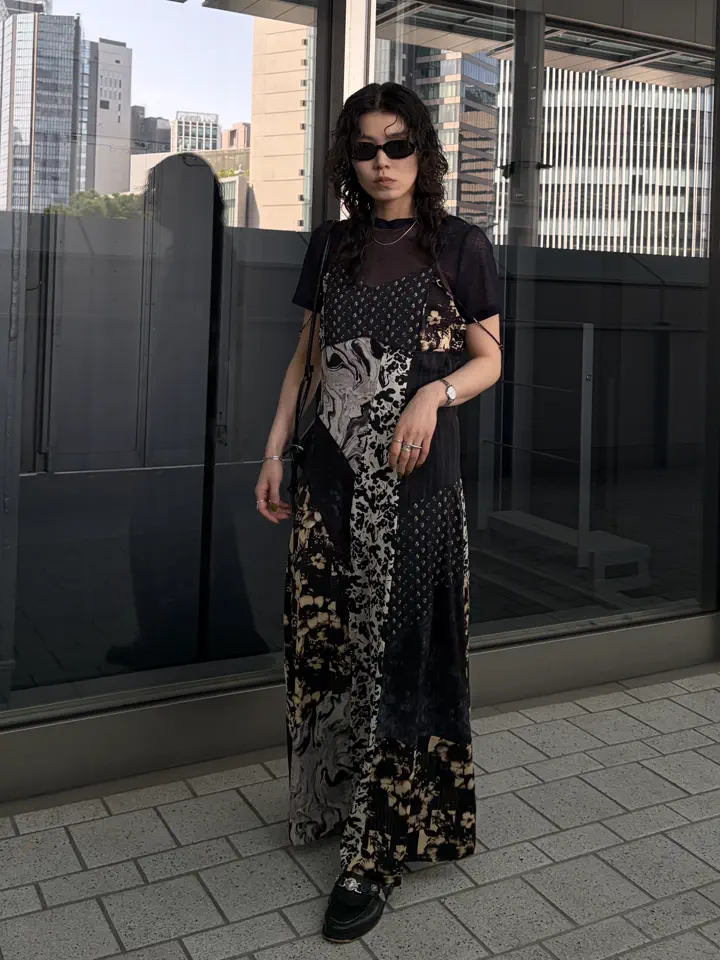MEDI VARIOUS PATTERN CAMI DRESS