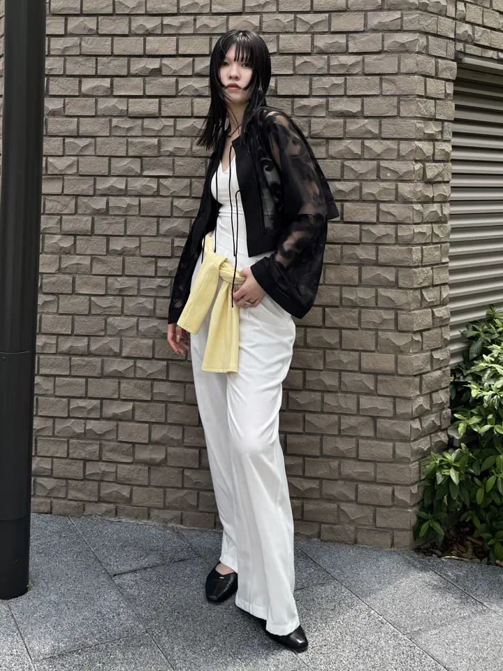 MEDI SHEER DAMASK JACQUARD BLOUSE