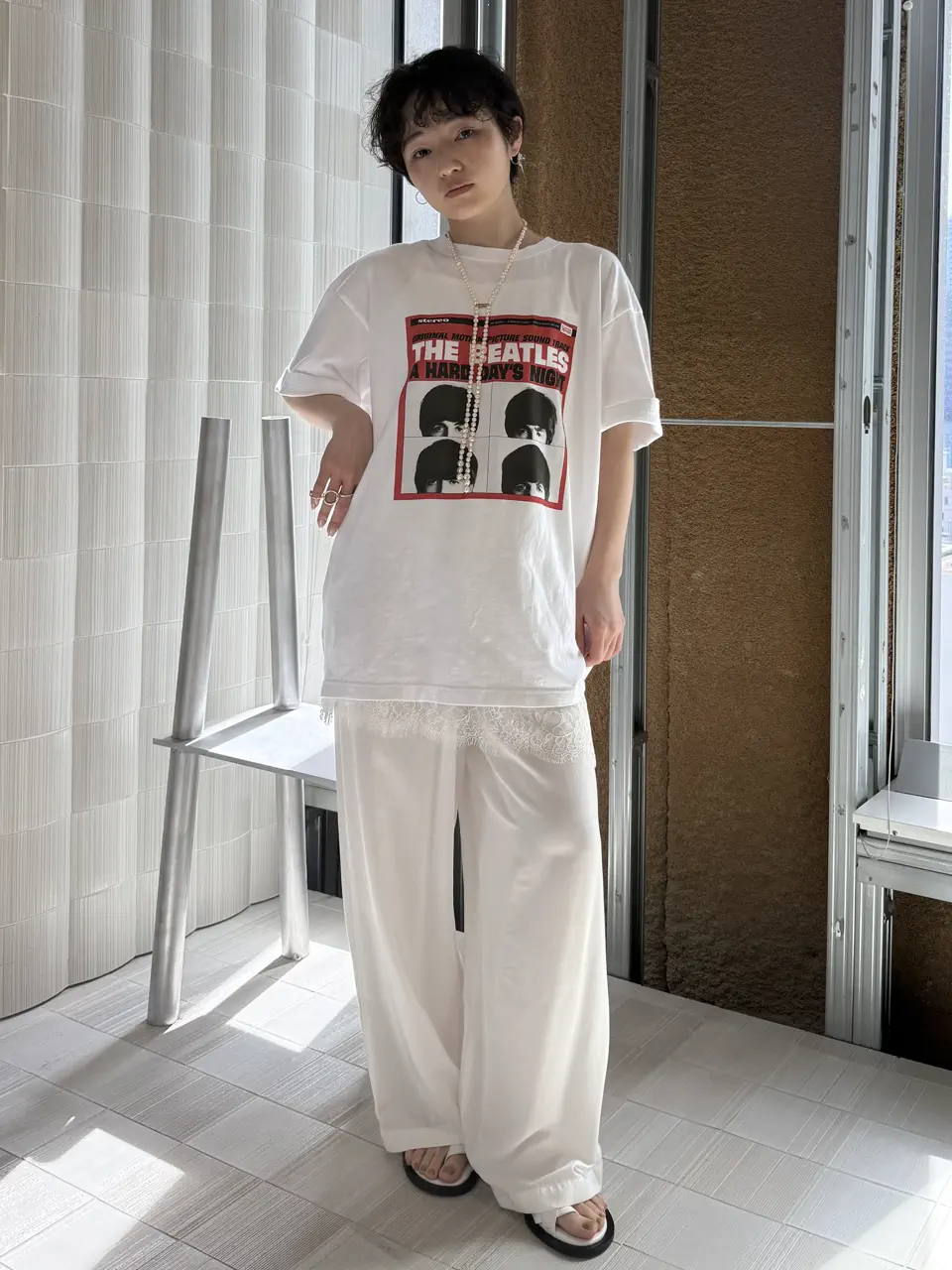 THE BEATLES × Ameri PRINT OVER TEE