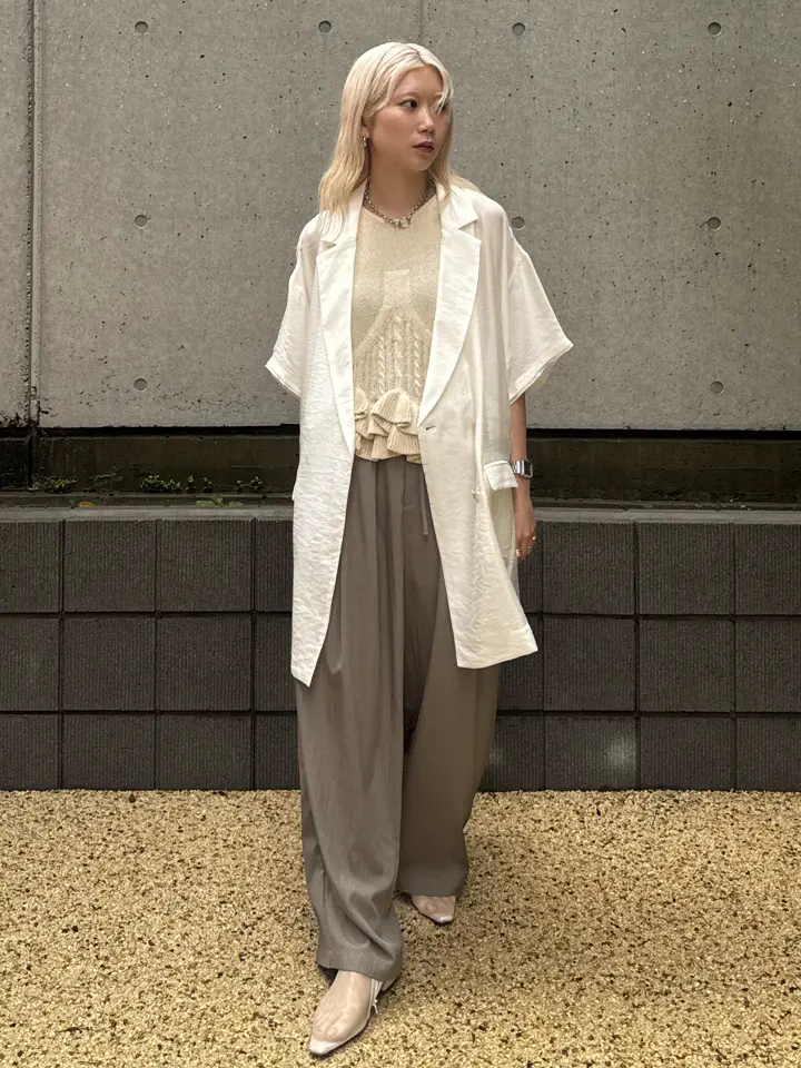 ジャケット・アウター Aneri Vintage / LUSTER SHEER HALF JACKET
