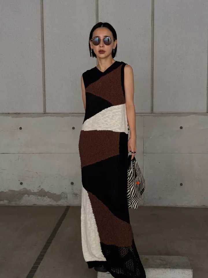 2WAY KNITTING PATTERN DRESS