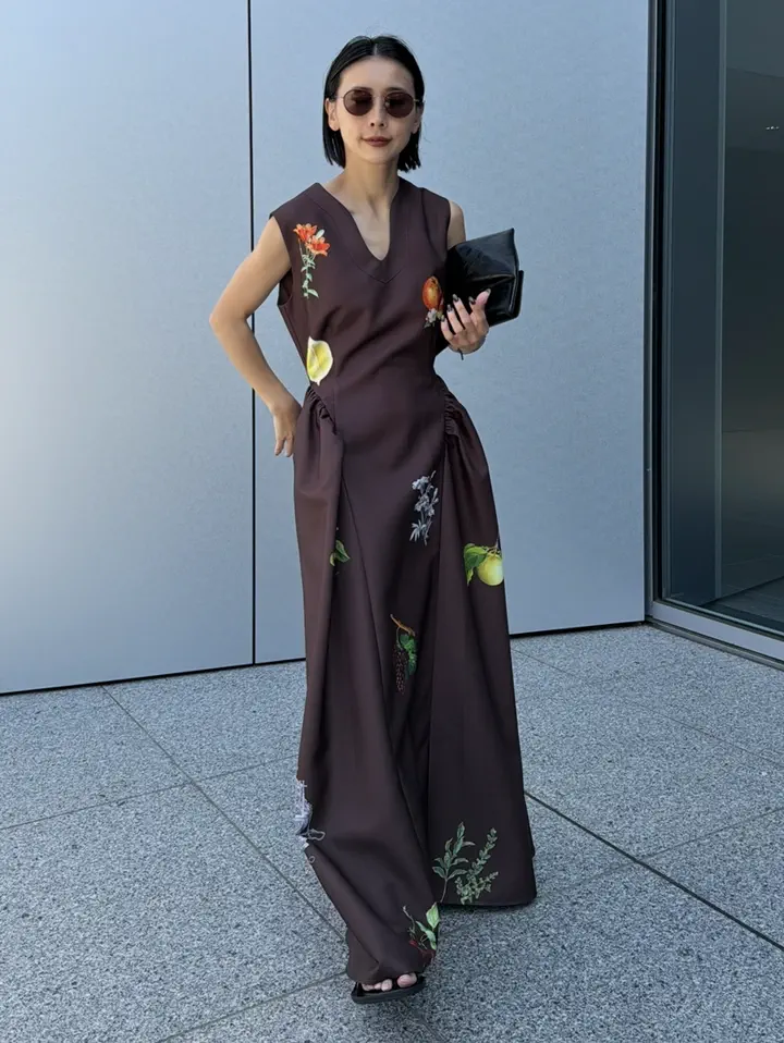 ELEANOR LINEN LIKE DRESS