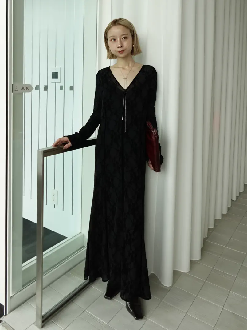 SHEER FLOCKY MERMAID DRESS