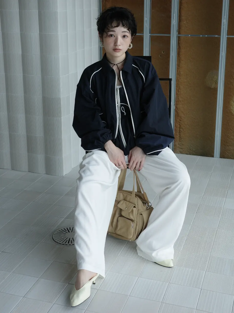 SHORT TRACK JACKET WITH BUSTIER
