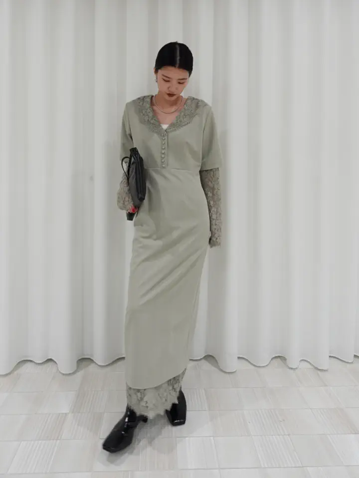 LACE LAYERED LIKE DRESS
